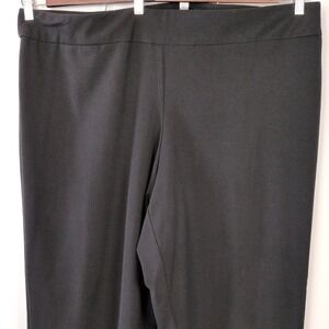 Roz & Ali Women Size 24 Dress Pants Black Stretch Straight Leg Workwear Trousers